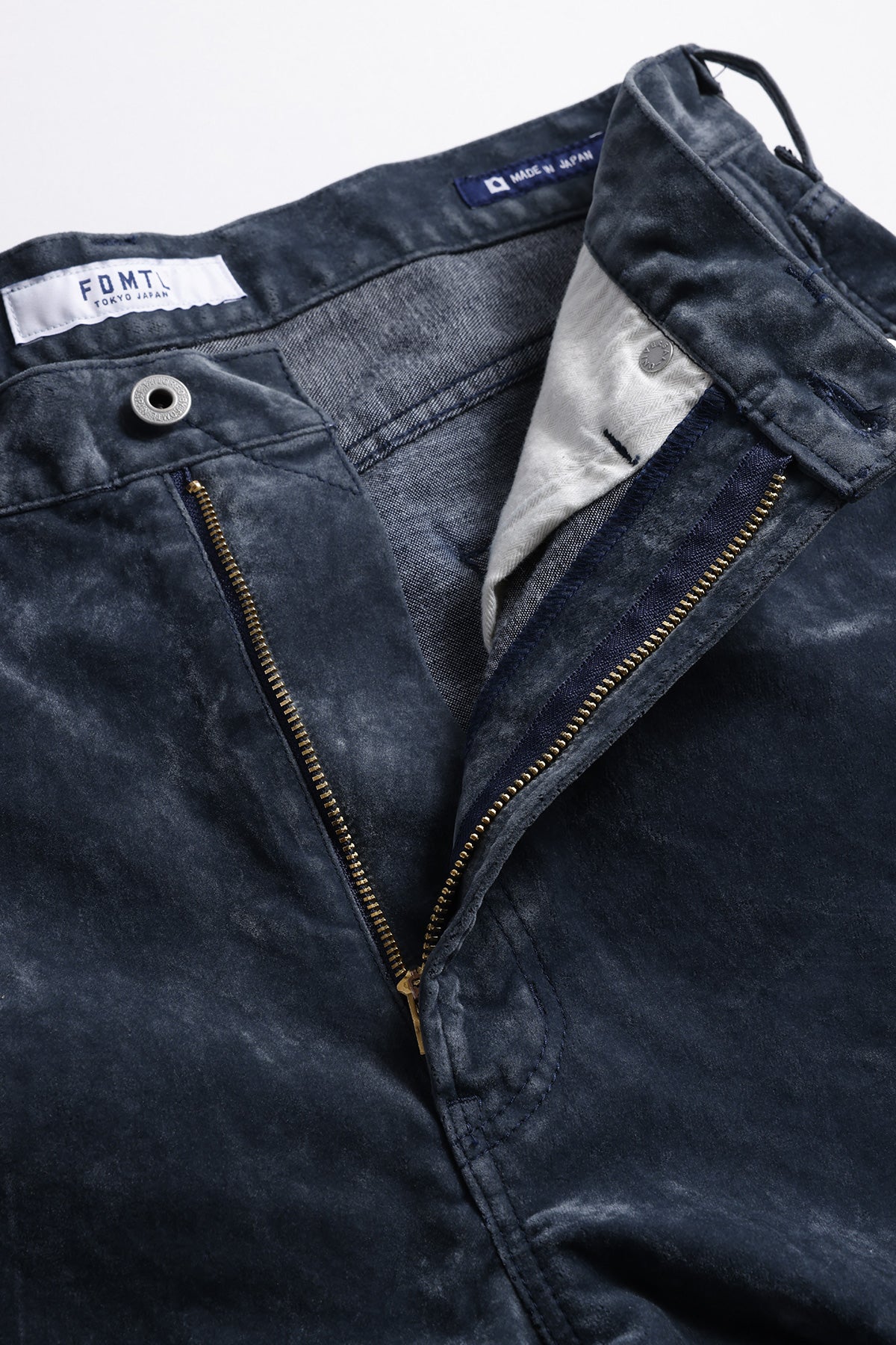 FLOCK LEATHER HAKAMA PANTS RINSE