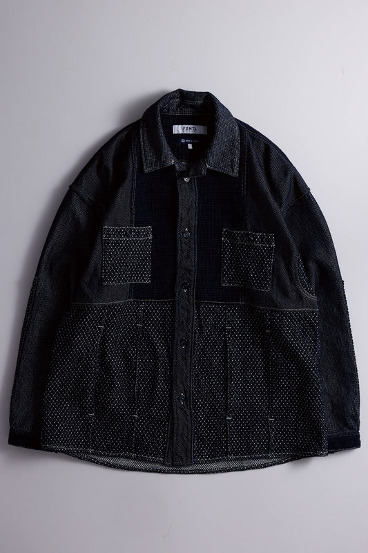 PANEL SHIRT JACKET RINSE