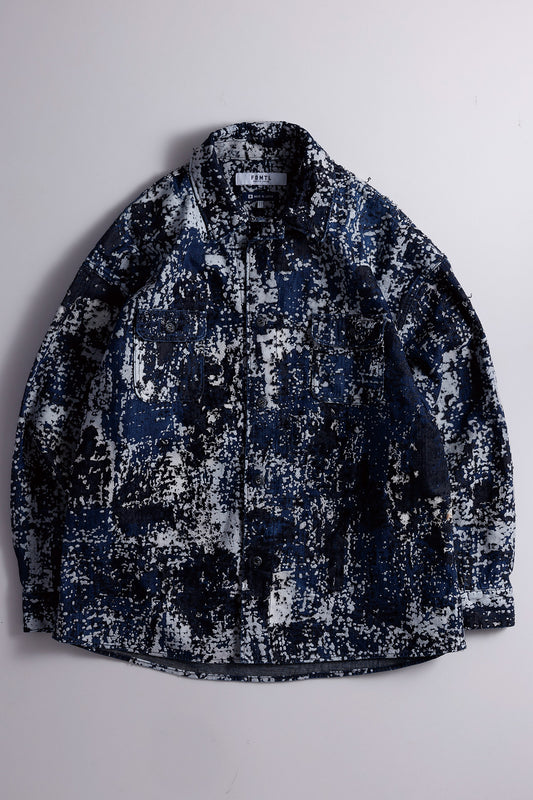 FLOCK BORO SHIRT JACKET RINSE