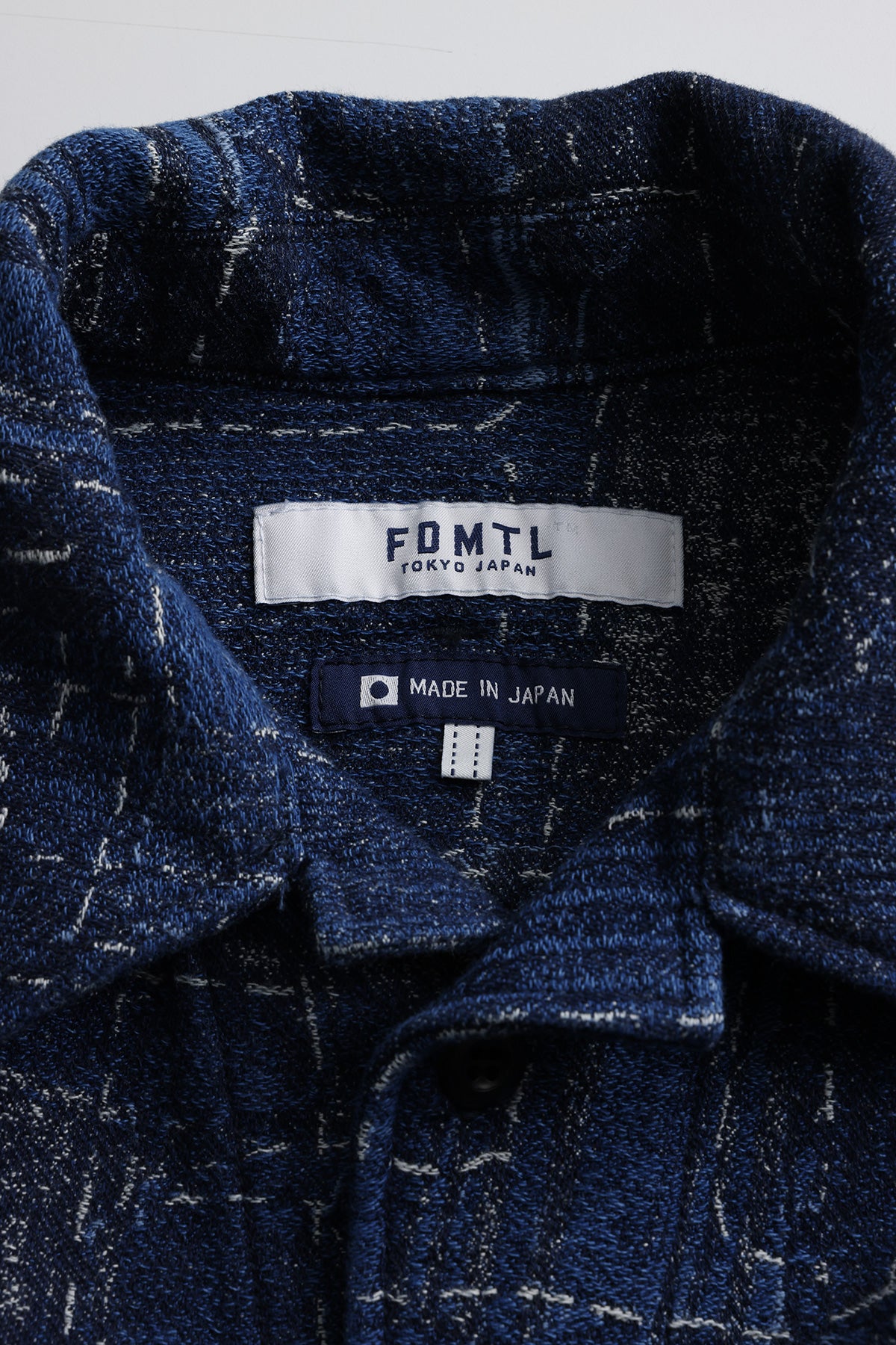 BORO JACQUARD SHIRT JACKET RINSE