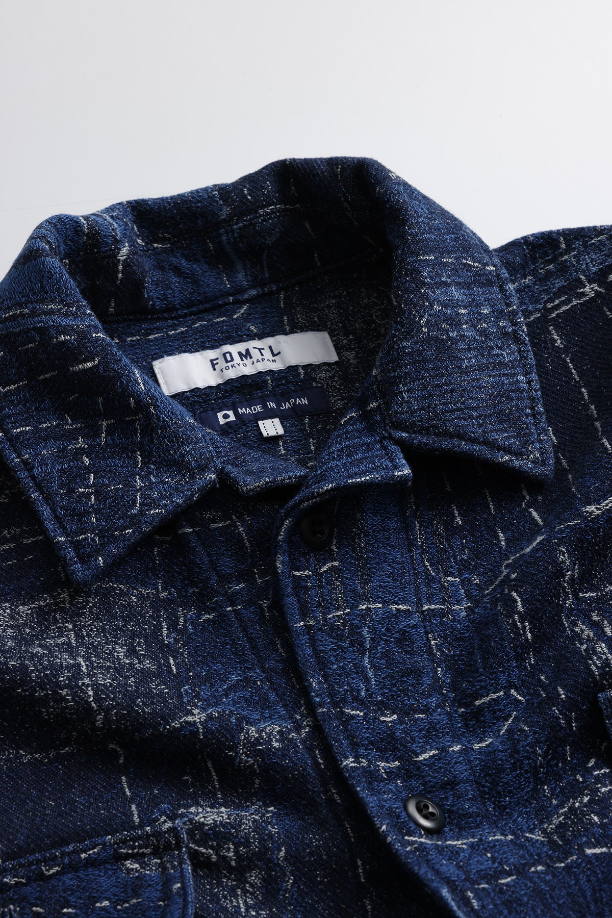 BORO JACQUARD SHIRT JACKET RINSE
