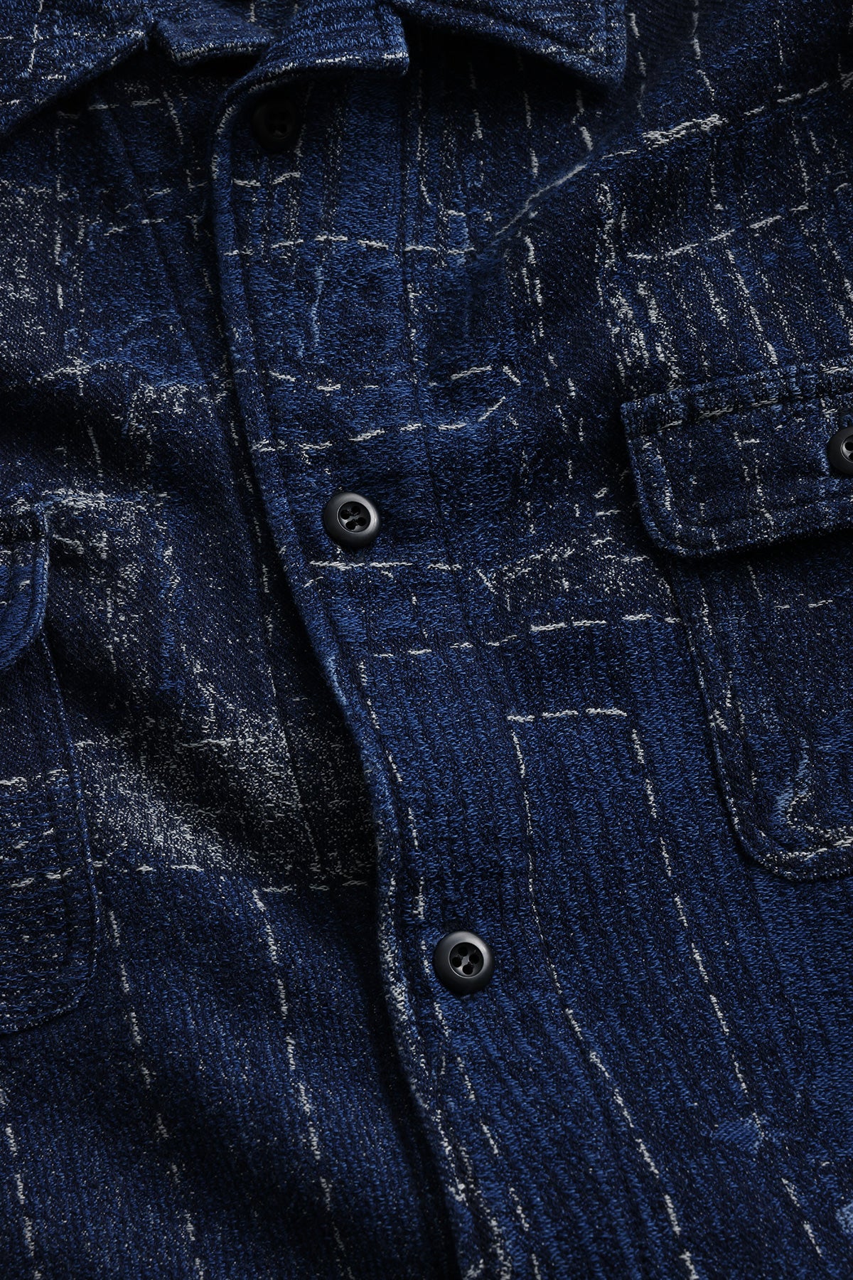 BORO JACQUARD SHIRT JACKET RINSE