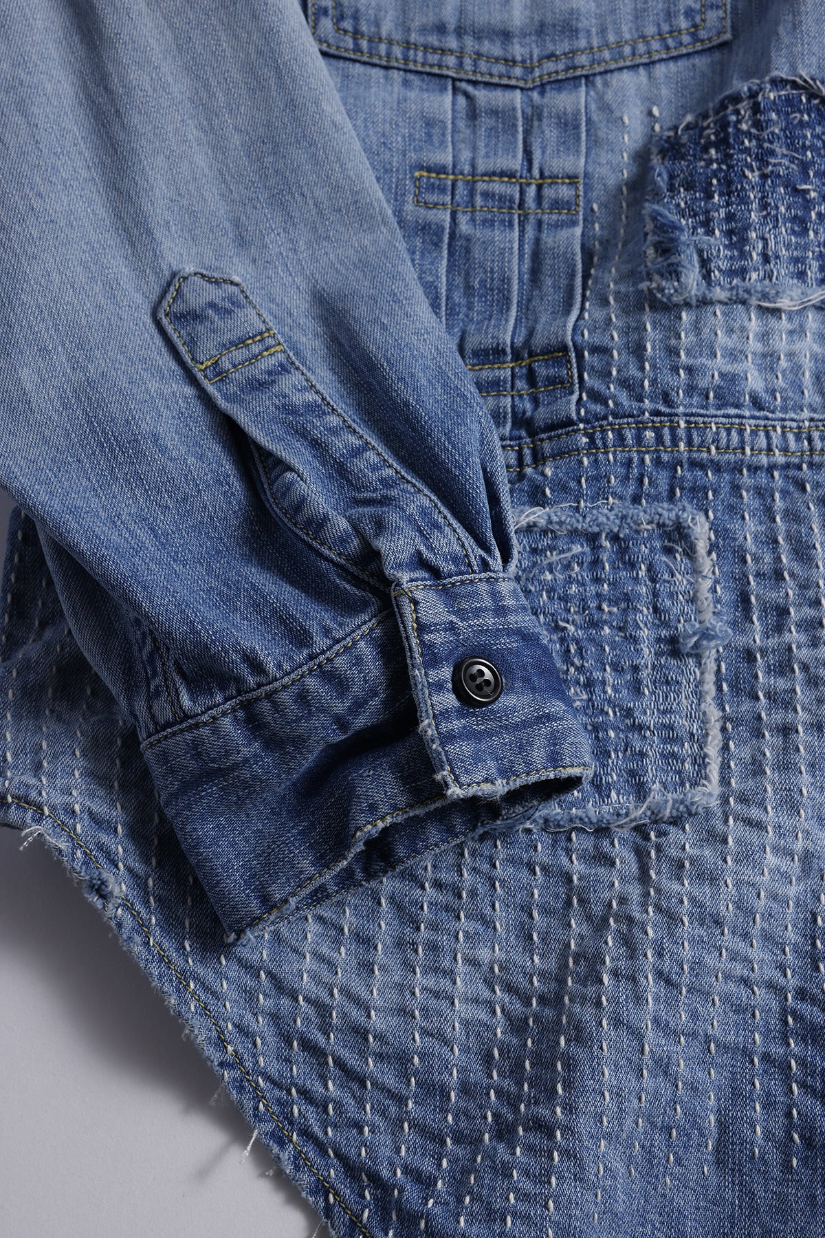 DENIM LONG SHIRT 5YR WASH