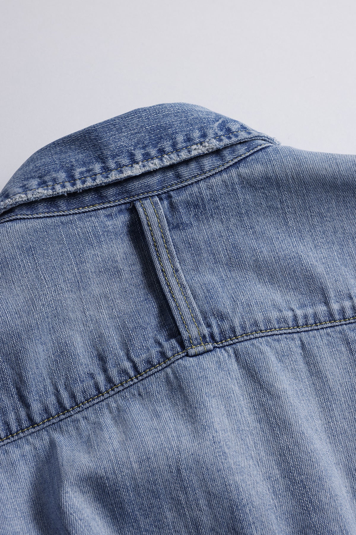 DENIM LONG SHIRT 5YR WASH
