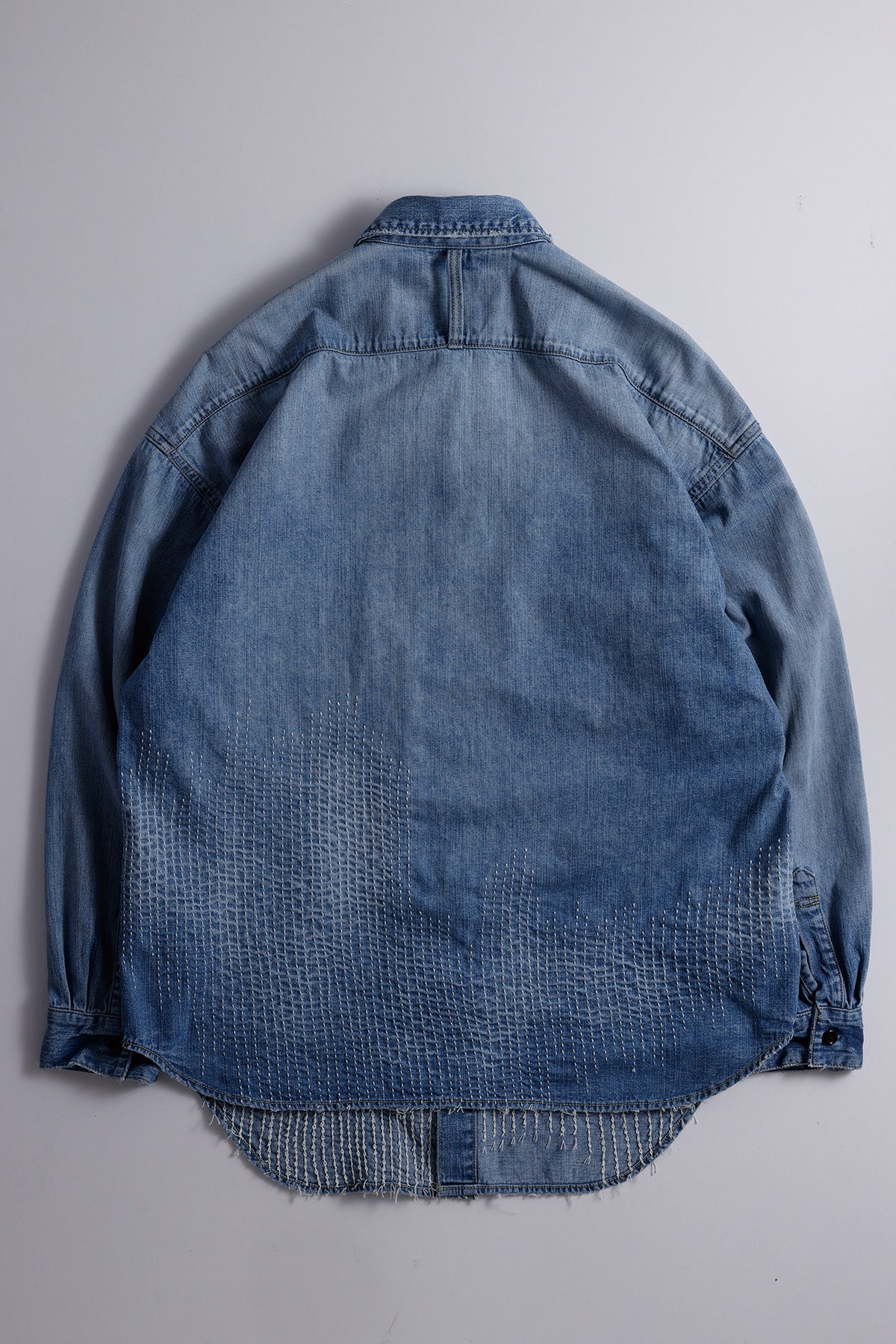DENIM LONG SHIRT 5YR WASH