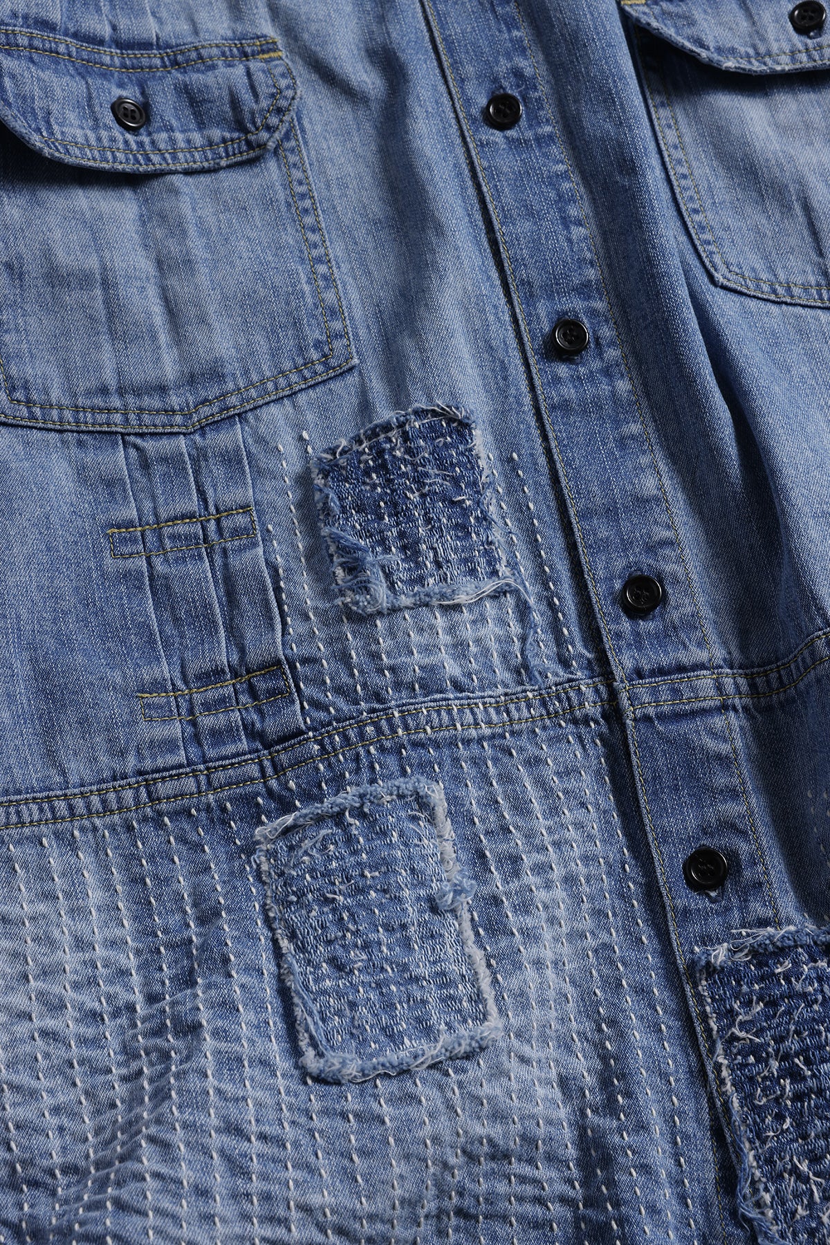 DENIM LONG SHIRT 5YR WASH