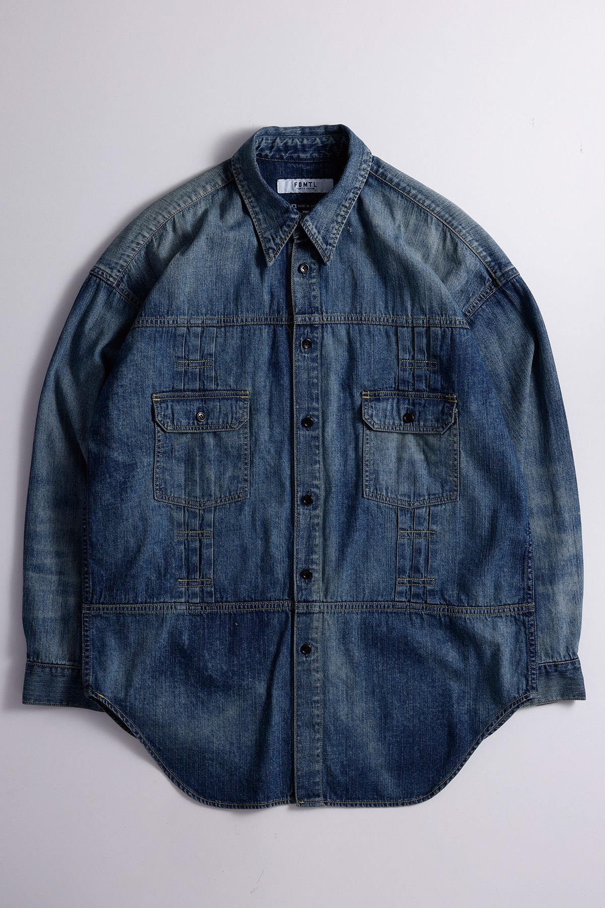 DENIM LONG SHIRT 3YR WASH
