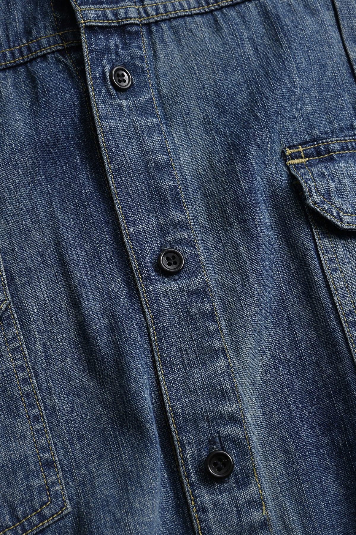 DENIM LONG SHIRT 3YR WASH