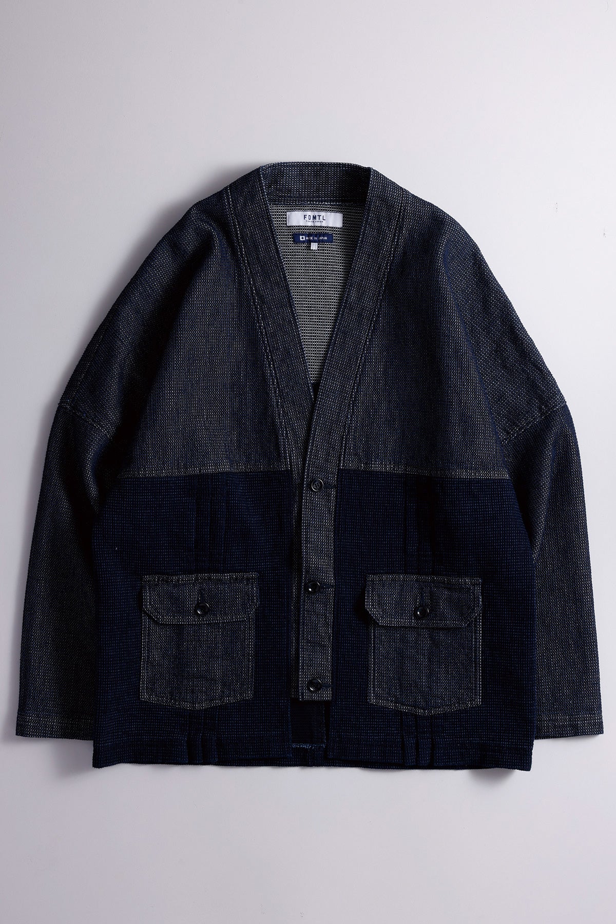 PLEATS CARDIGAN RINSE