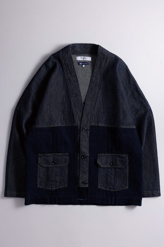 PLEATS CARDIGAN RINSE
