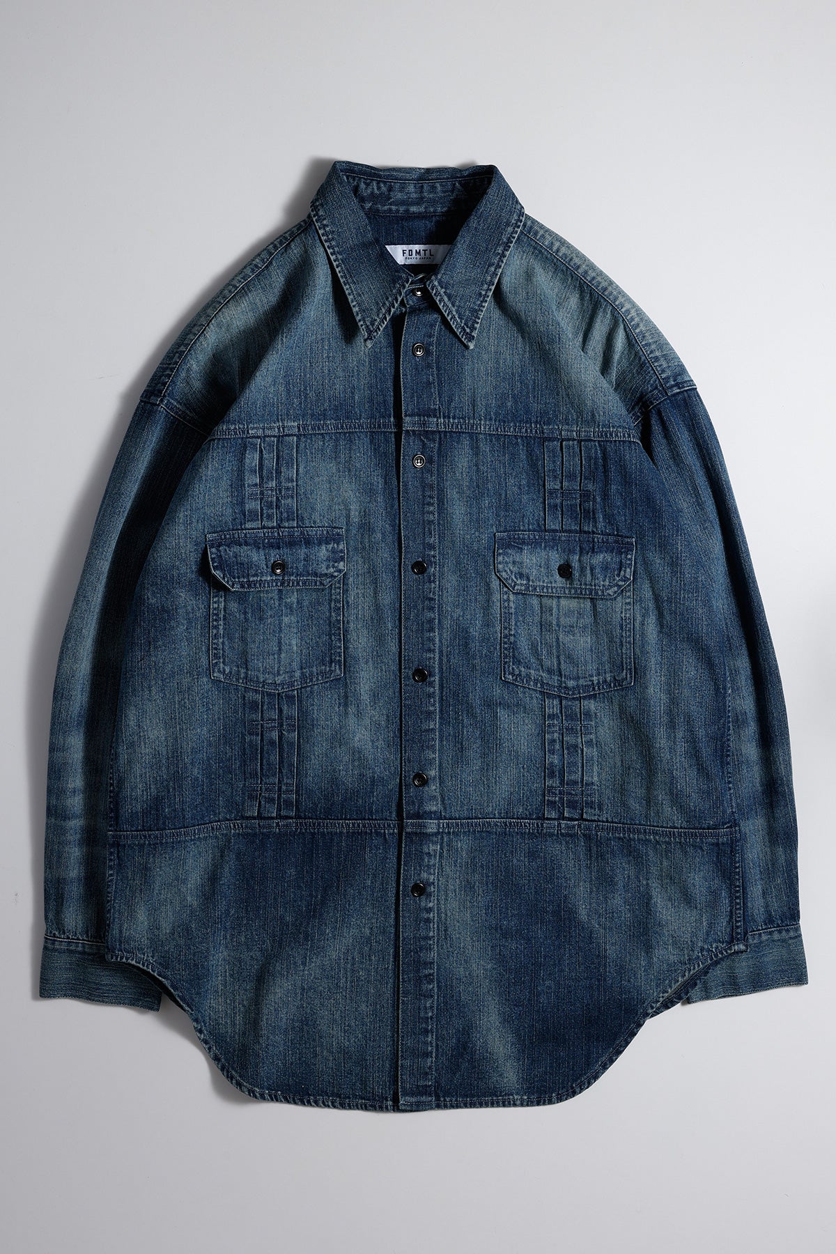DENIM LONG SHIRT 3YR WASH
