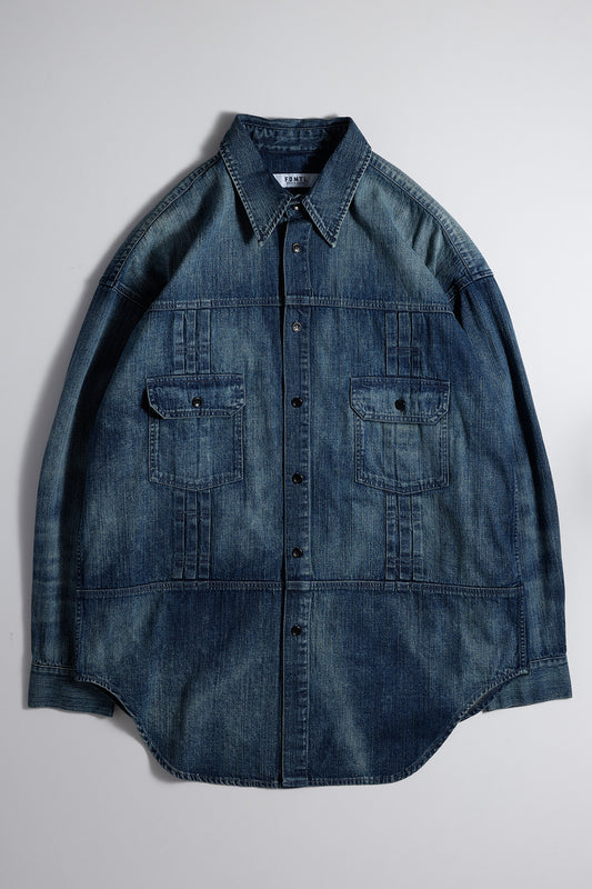 DENIM LONG SHIRT 3YR WASH