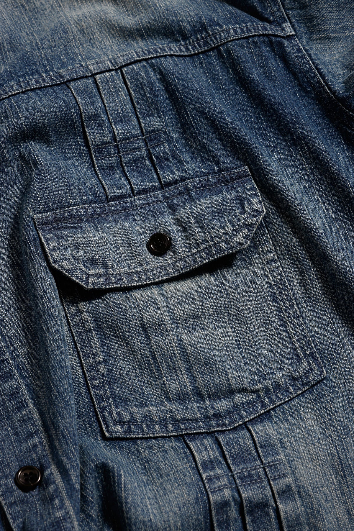 DENIM LONG SHIRT 3YR WASH