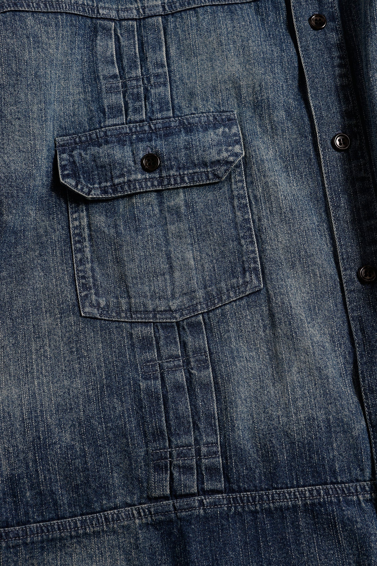 DENIM LONG SHIRT 3YR WASH
