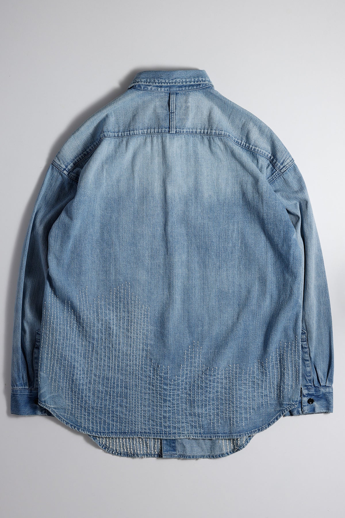 DENIM LONG SHIRT 5YR WASH