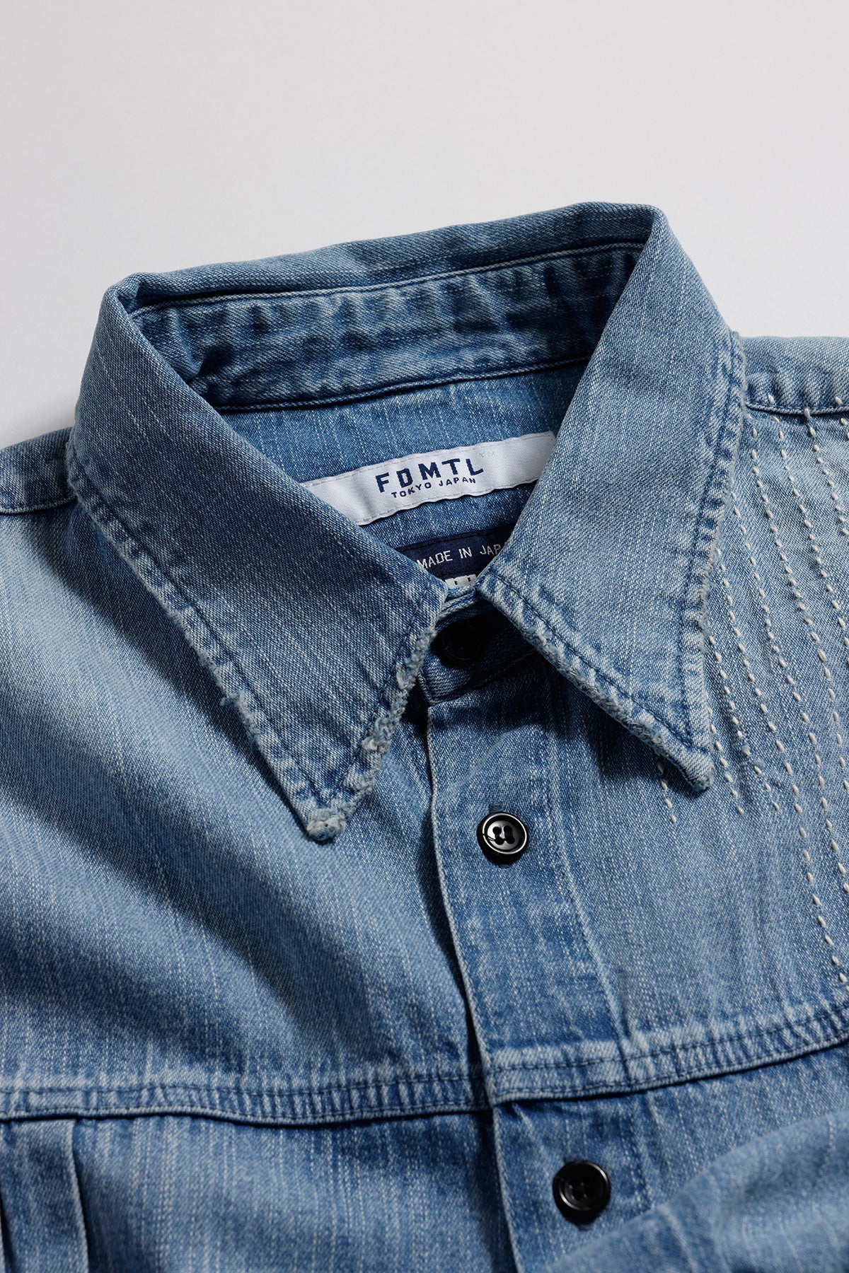 DENIM LONG SHIRT 5YR WASH