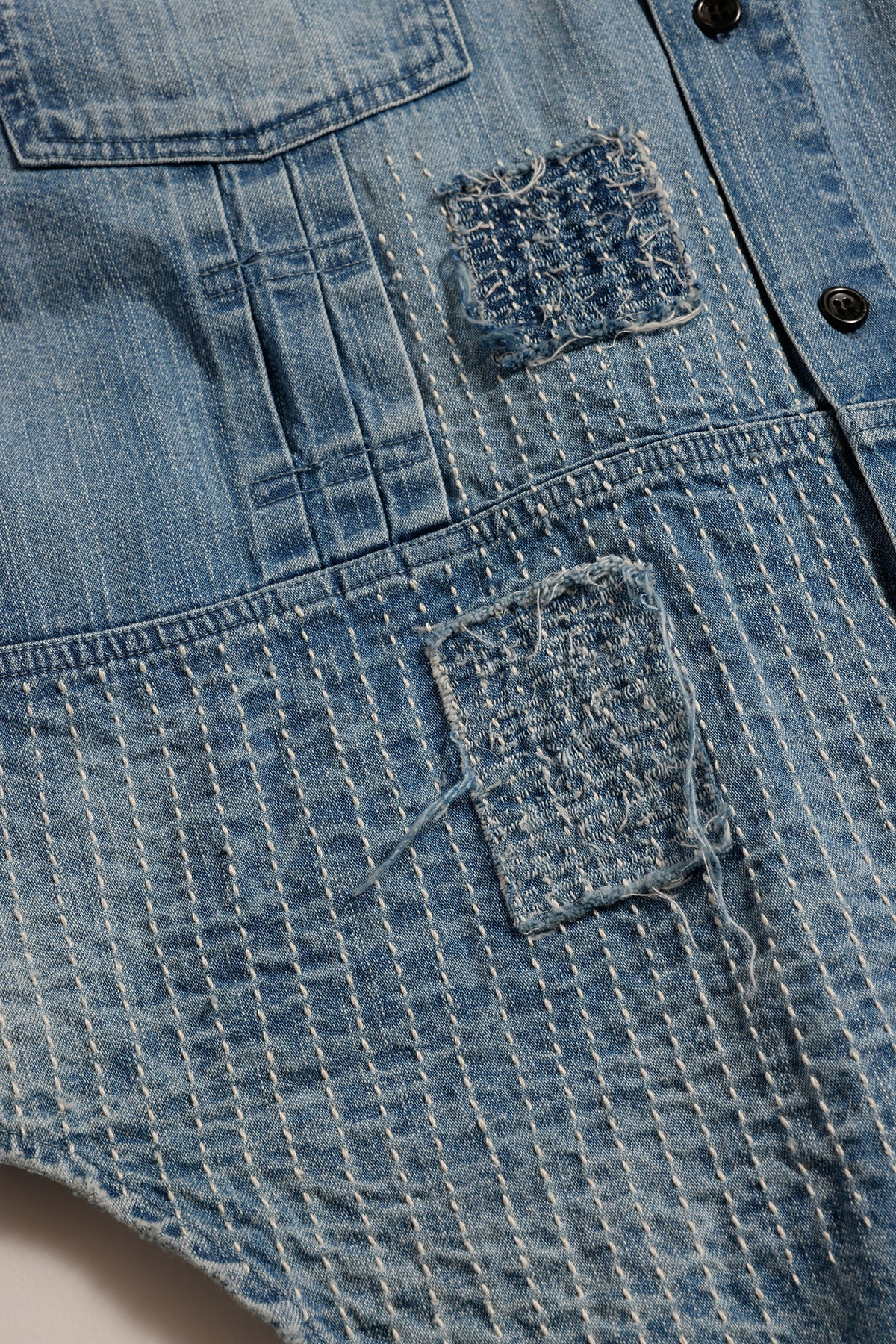 DENIM LONG SHIRT 5YR WASH