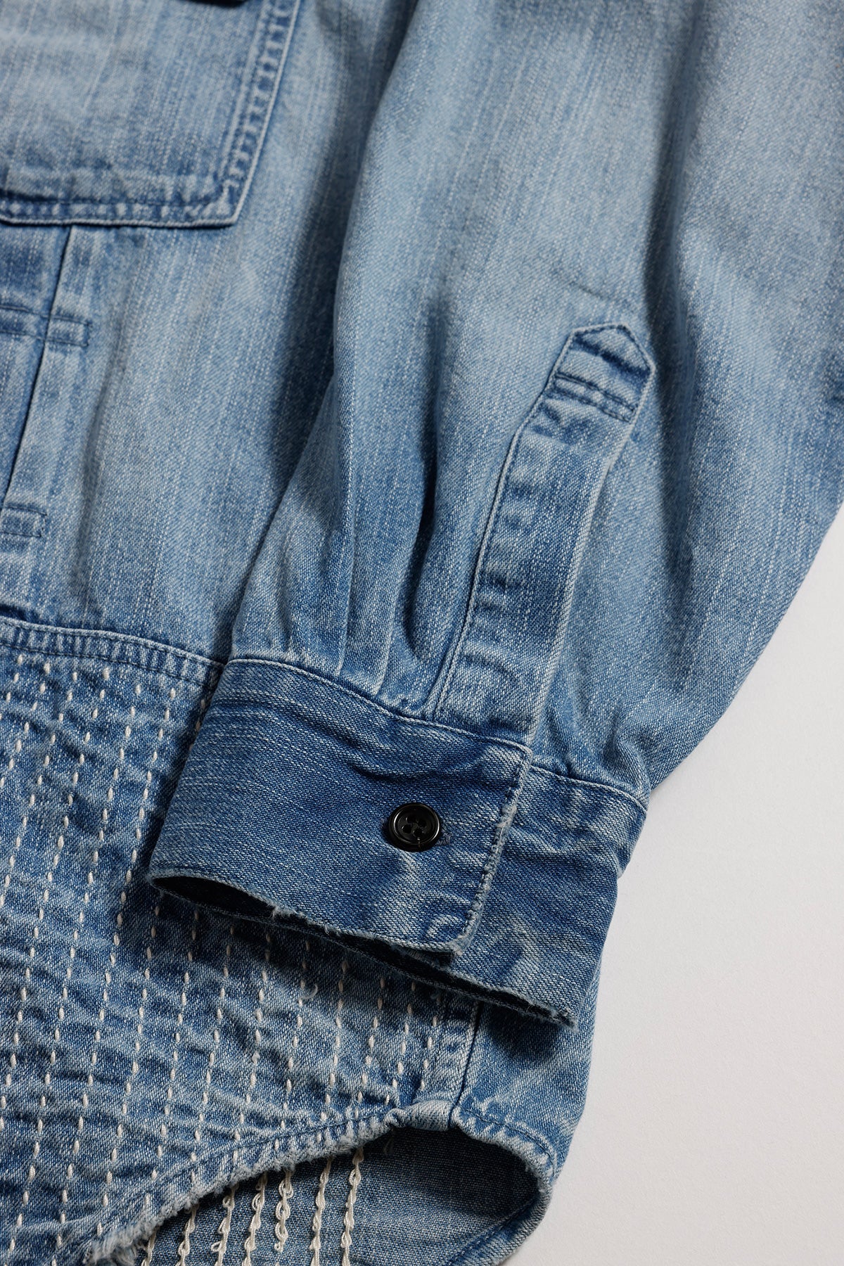 DENIM LONG SHIRT 5YR WASH