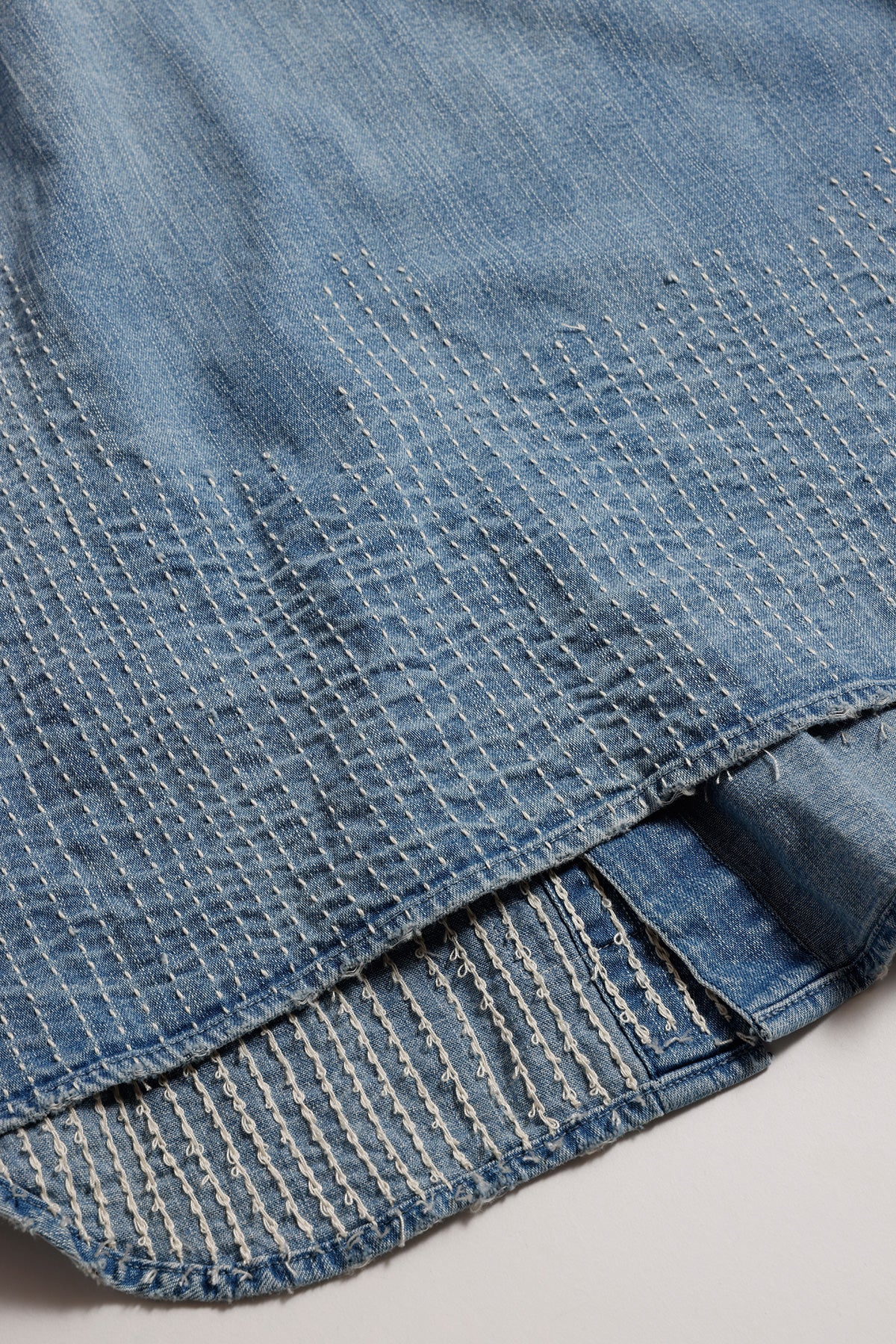 DENIM LONG SHIRT 5YR WASH
