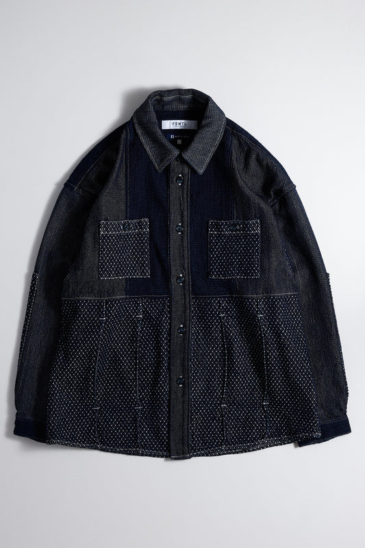 PANEL SHIRT JACKET RINSE