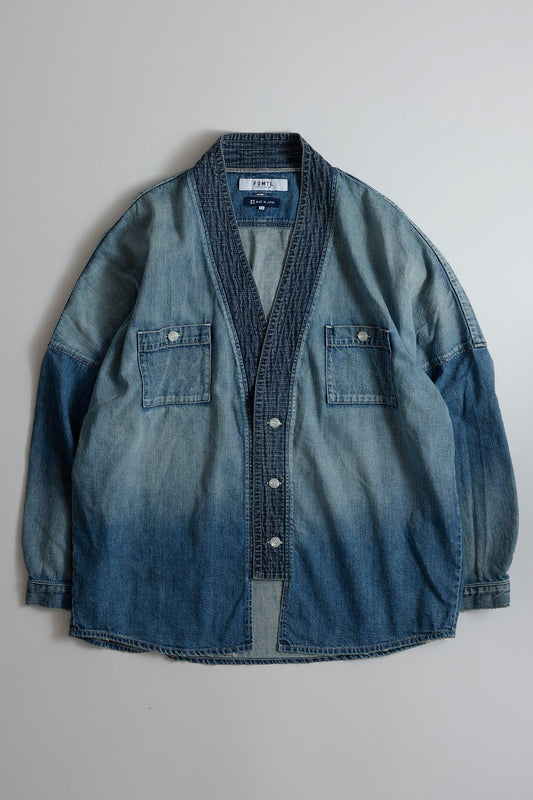 DENIM HAORI SHIRT 3YR WASH