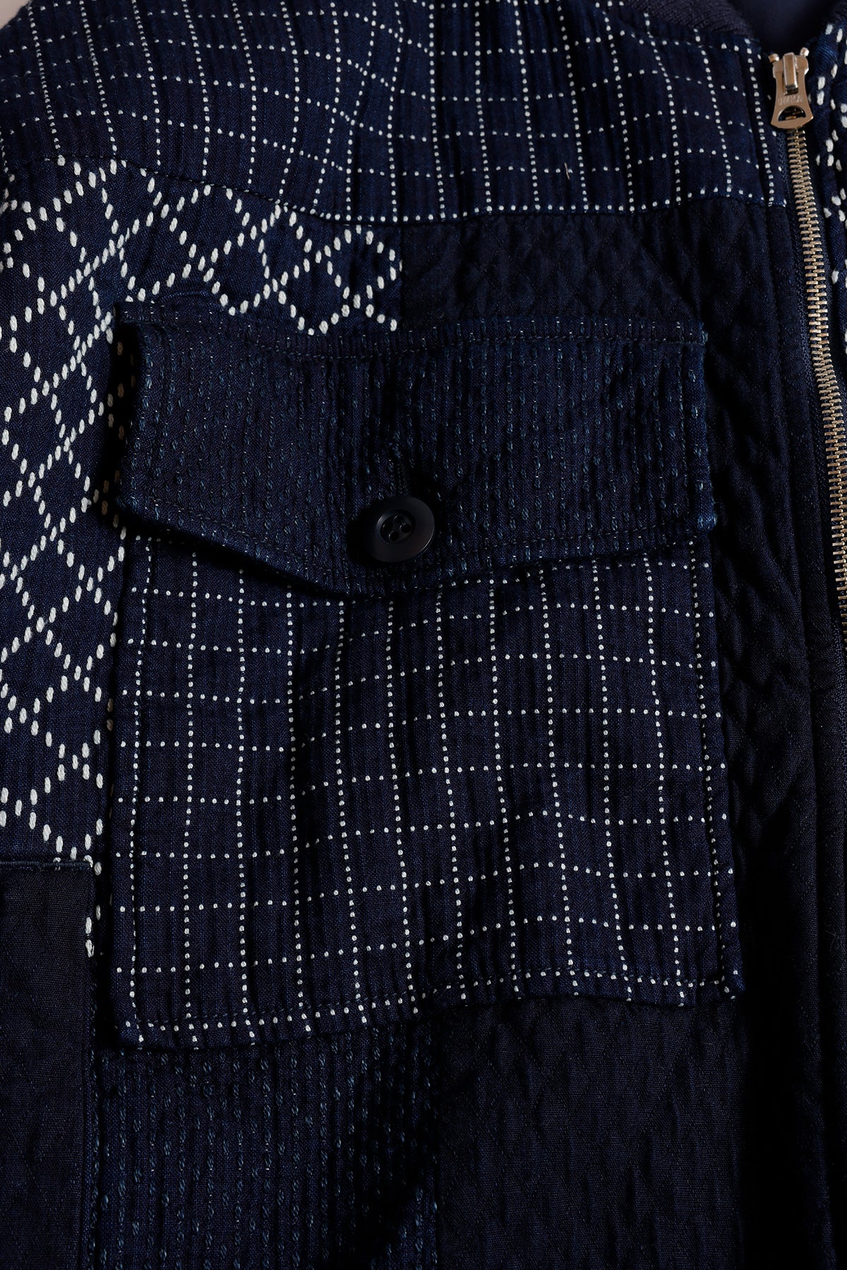 PATCHWORK POCKET JACKET RINSE