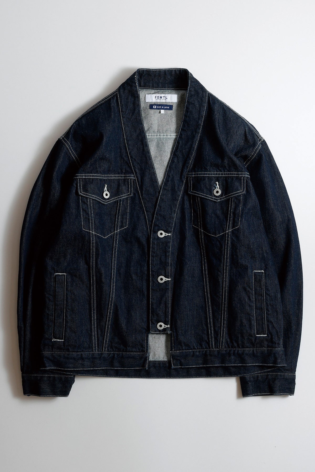 DENIM HAORI JACKET RINSE