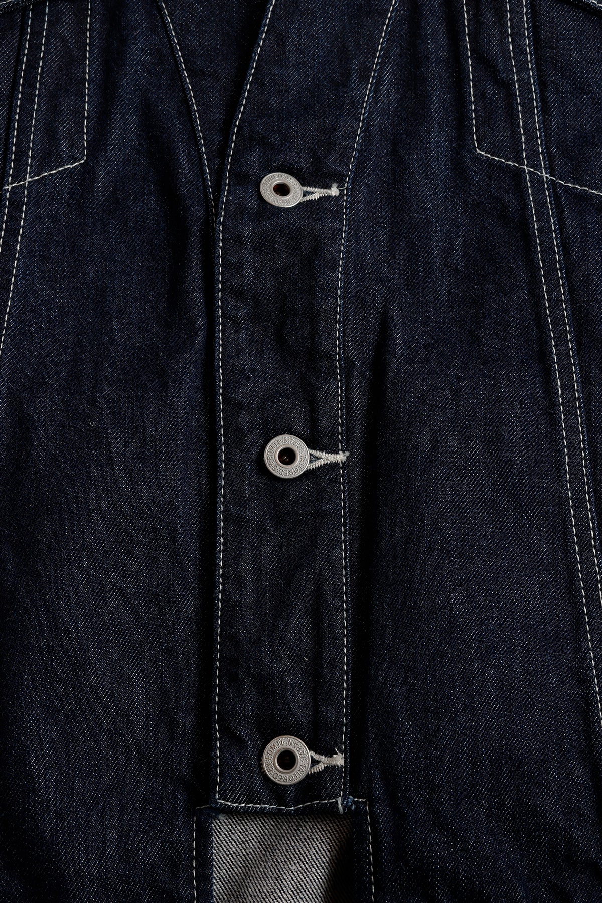 DENIM HAORI JACKET RINSE