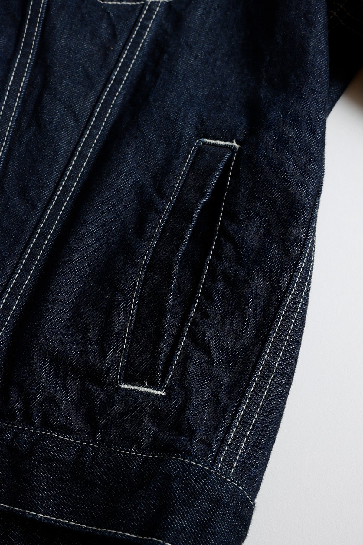 DENIM HAORI JACKET RINSE