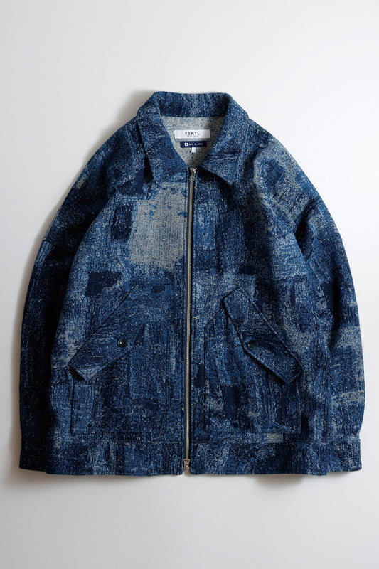 JACQUARD BORO BLOUSON RINSE