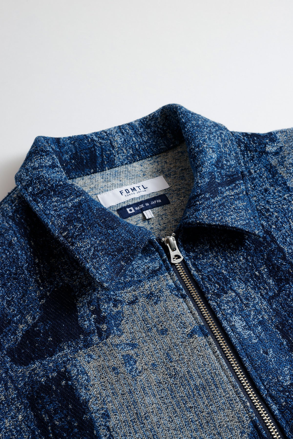 JACQUARD BORO BLOUSON RINSE