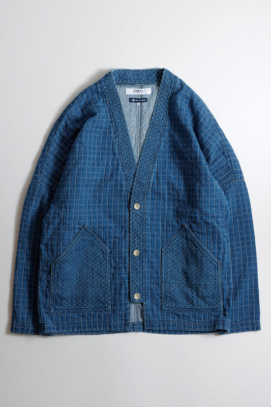 SASHIKO CARDIGAN 3YR WASH