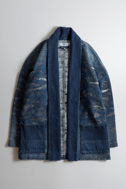 JACQUARD DENIM HAORI 2YR WASH