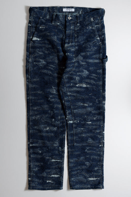 JACQUARD PAINTER PANTS RINSE