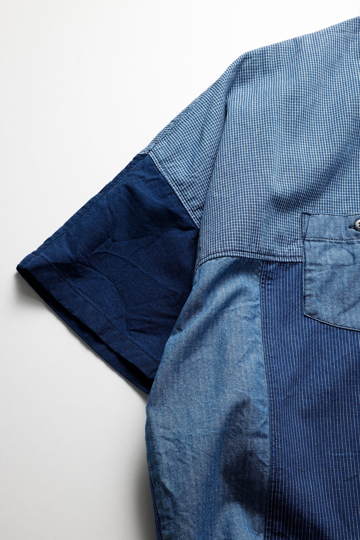 PATCHWORK S/S SHIRT RINSE