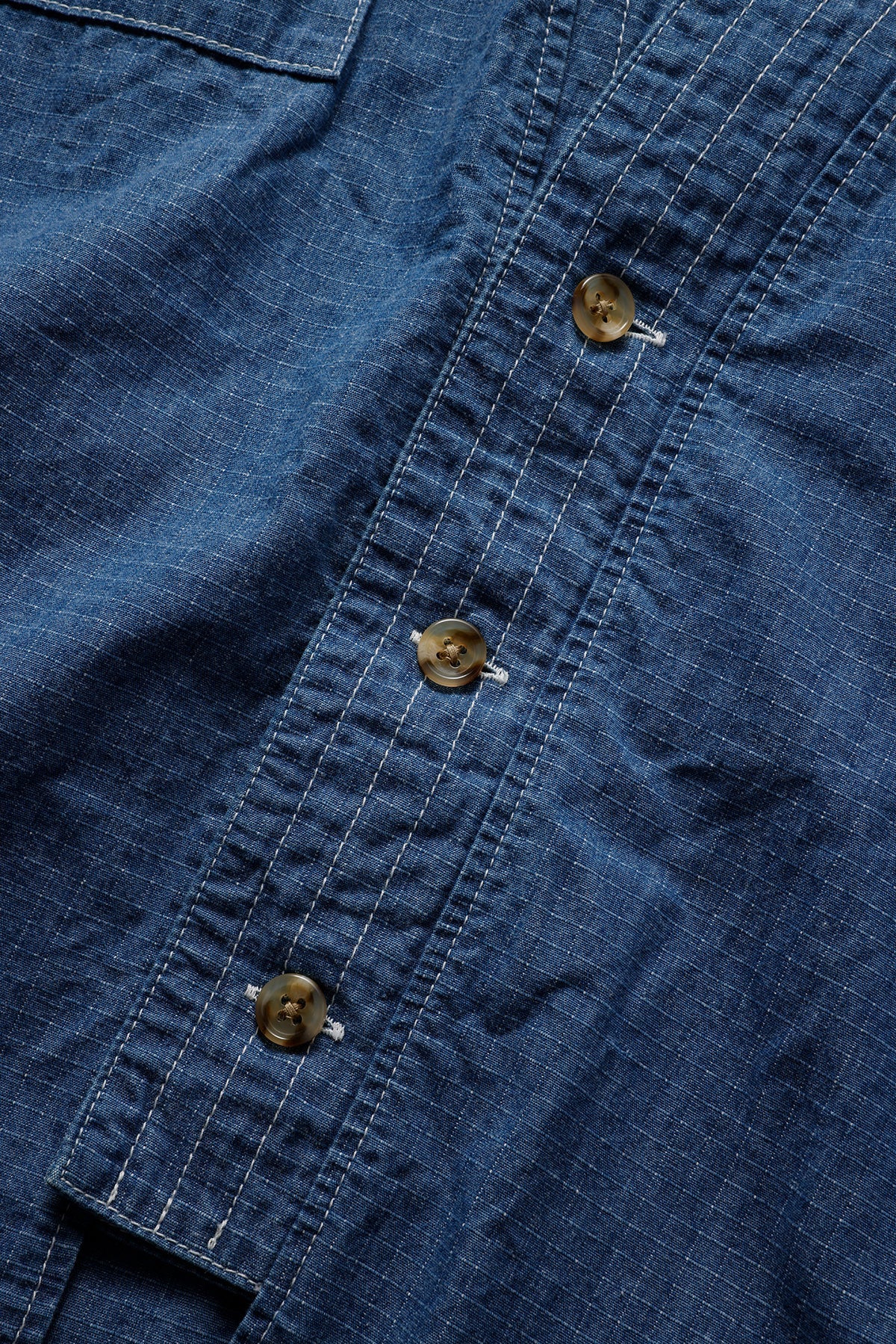 DENIM HAORI SHIRT 2YR WASH