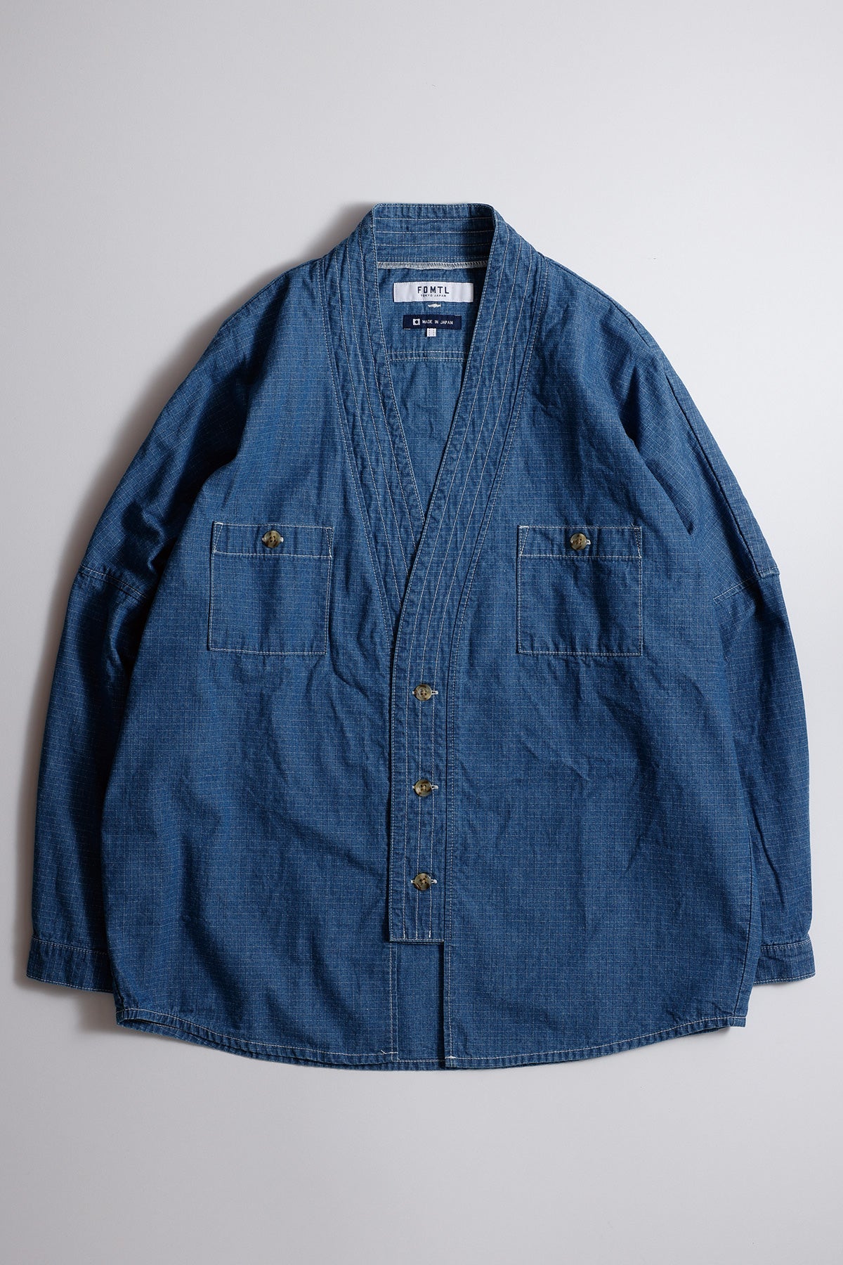 DENIM HAORI SHIRT 2YR WASH