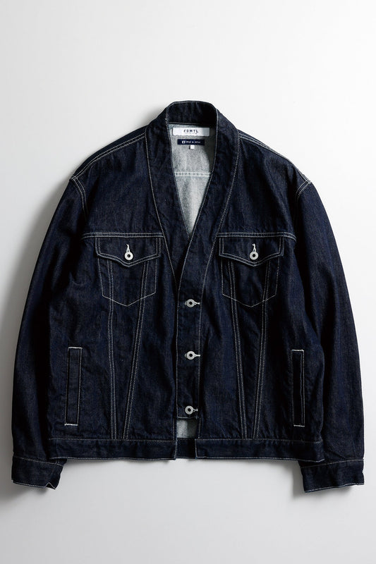 DENIM HAORI JACKET RINSE