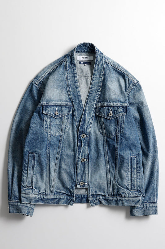 DENIM HAORI JACKET 3YR WASH